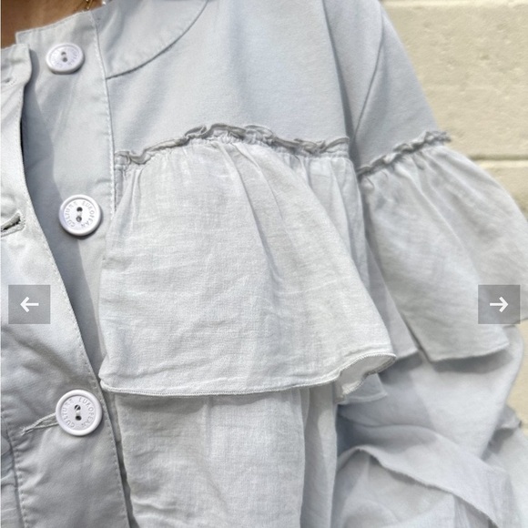 European Culture Tiered Ruffled Jacket – Size Small - Picture 3 of 9